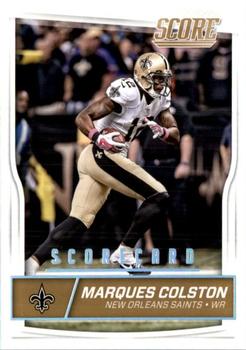 2016 Score - Scorecard #205 Marques Colston Front