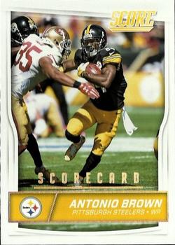 2016 Score - Scorecard #253 Antonio Brown Front