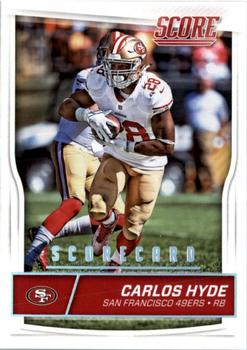 2016 Score - Scorecard #273 Carlos Hyde Front