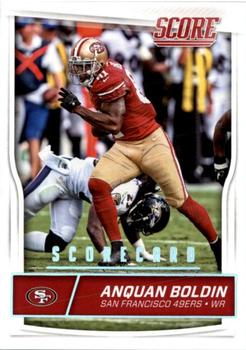 2016 Score - Scorecard #275 Anquan Boldin Front