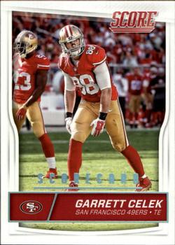 2016 Score - Scorecard #276 Garrett Celek Front