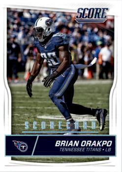 2016 Score - Scorecard #320 Brian Orakpo Front