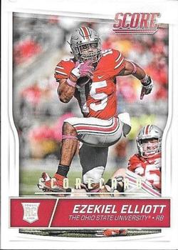 2016 Score - Scorecard #344 Ezekiel Elliott Front