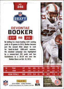 2016 Score - Scorecard #346 Devontae Booker Back