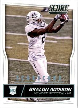 2016 Score - Scorecard #376 Bralon Addison Front