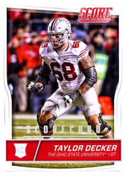 2016 Score - Scorecard #388 Taylor Decker Front