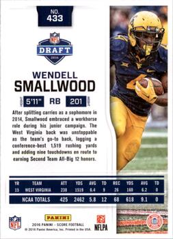 2016 Score - Scorecard #433 Wendell Smallwood Back