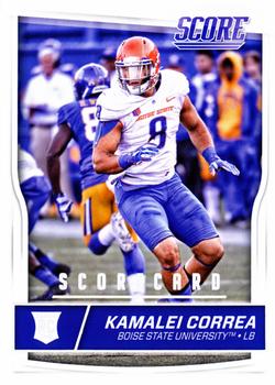 2016 Score - Scorecard #437 Kamalei Correa Front