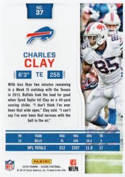 2016 Score - Artist's Proof #37 Charles Clay Back
