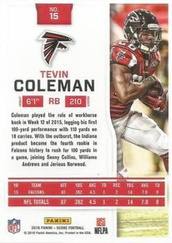 2016 Score - Red Zone #15 Tevin Coleman Back