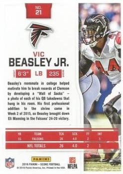 2016 Score - Red Zone #21 Vic Beasley Jr. Back