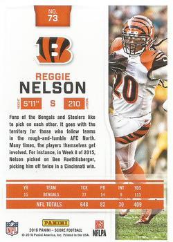 2016 Score - Red Zone #73 Reggie Nelson Back