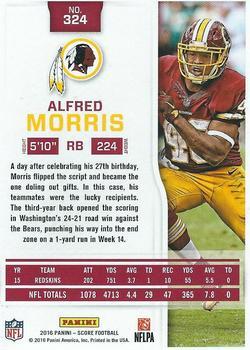 2016 Score - Red Zone #324 Alfred Morris Back