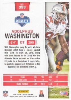 2016 Score - Red Zone #393 Adolphus Washington Back