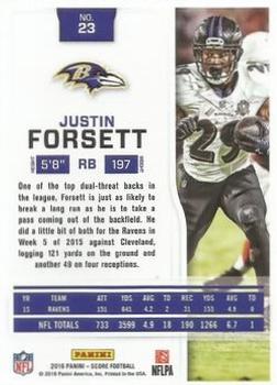 2016 Score - First Down #23 Justin Forsett Back
