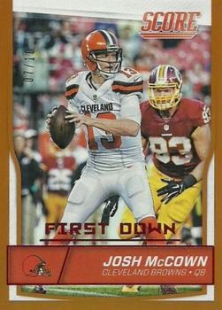 2016 Score - First Down #76 Josh McCown Front