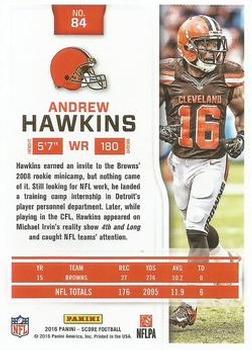 2016 Score - First Down #84 Andrew Hawkins Back