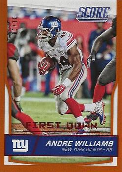 2016 Score - First Down #211 Andre Williams Front