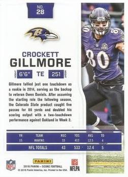 2016 Score - End Zone #28 Crockett Gillmore Back