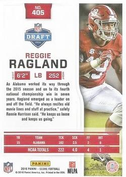 2016 Score - End Zone #405 Reggie Ragland Back