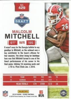 2016 Score - End Zone #429 Malcolm Mitchell Back