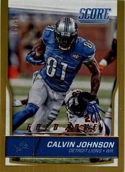 2016 Score - Jumbo Gold Zone #110 Calvin Johnson Front