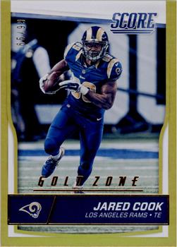 2016 Score - Jumbo Gold Zone #297 Jared Cook Front