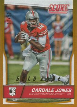 2016 Score - Jumbo Gold Zone #336 Cardale Jones Front