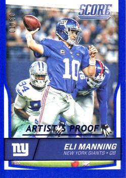 2016 Score - Jumbo Artist's Proof #209 Eli Manning Front