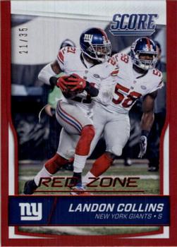 2016 Score - Jumbo Red Zone #218 Landon Collins Front