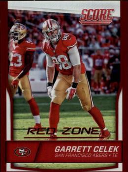 2016 Score - Jumbo Red Zone #276 Garrett Celek Front