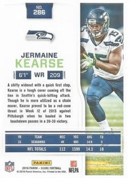 2016 Score - Jumbo End Zone #286 Jermaine Kearse Back