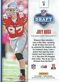 2016 Score - NFL Draft #9 Joey Bosa Back