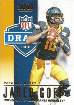 2016 Score - NFL Draft Gold #2 Jared Goff Front