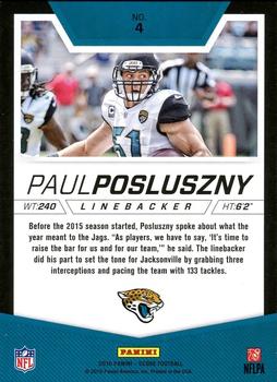 2016 Score - Stoppers #4 Paul Posluszny Back