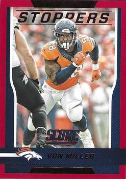 2016 Score - Stoppers Red #3 Von Miller Front