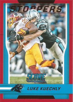 2016 Score - Stoppers Red #6 Luke Kuechly Front