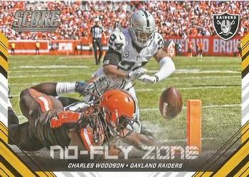 2016 Score - No Fly Zone Gold #3 Charles Woodson Front