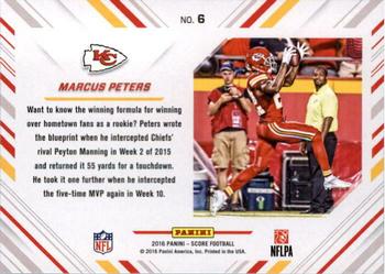 2016 Score - No Fly Zone Green #6 Marcus Peters Back