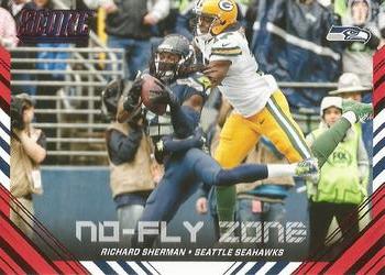 2016 Score - No Fly Zone Red #1 Richard Sherman Front