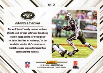 2016 Score - No Fly Zone Red #2 Darrelle Revis Back