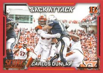 2016 Score - Sack Attack Red #2 Carlos Dunlap Front