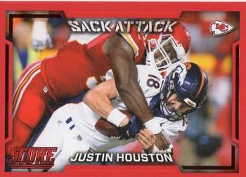 2016 Score - Sack Attack Red #4 Justin Houston Front