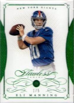 2015 Panini Flawless - Emerald #57 Eli Manning Front