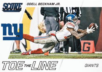 2016 Score - Toe the Line #4 Odell Beckham Jr. Front