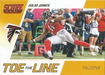 2016 Score - Toe the Line Gold #2 Julio Jones Front
