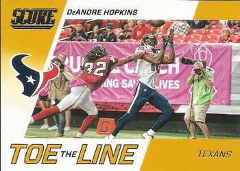 2016 Score - Toe the Line Gold #3 DeAndre Hopkins Front