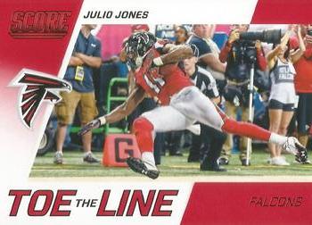 2016 Score - Toe the Line Red #2 Julio Jones Front