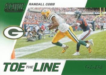 2016 Score - Toe the Line Green #15 Randall Cobb Front
