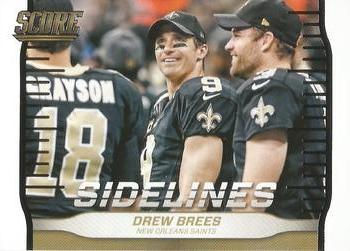 2016 Score - Sidelines #9 Drew Brees Front